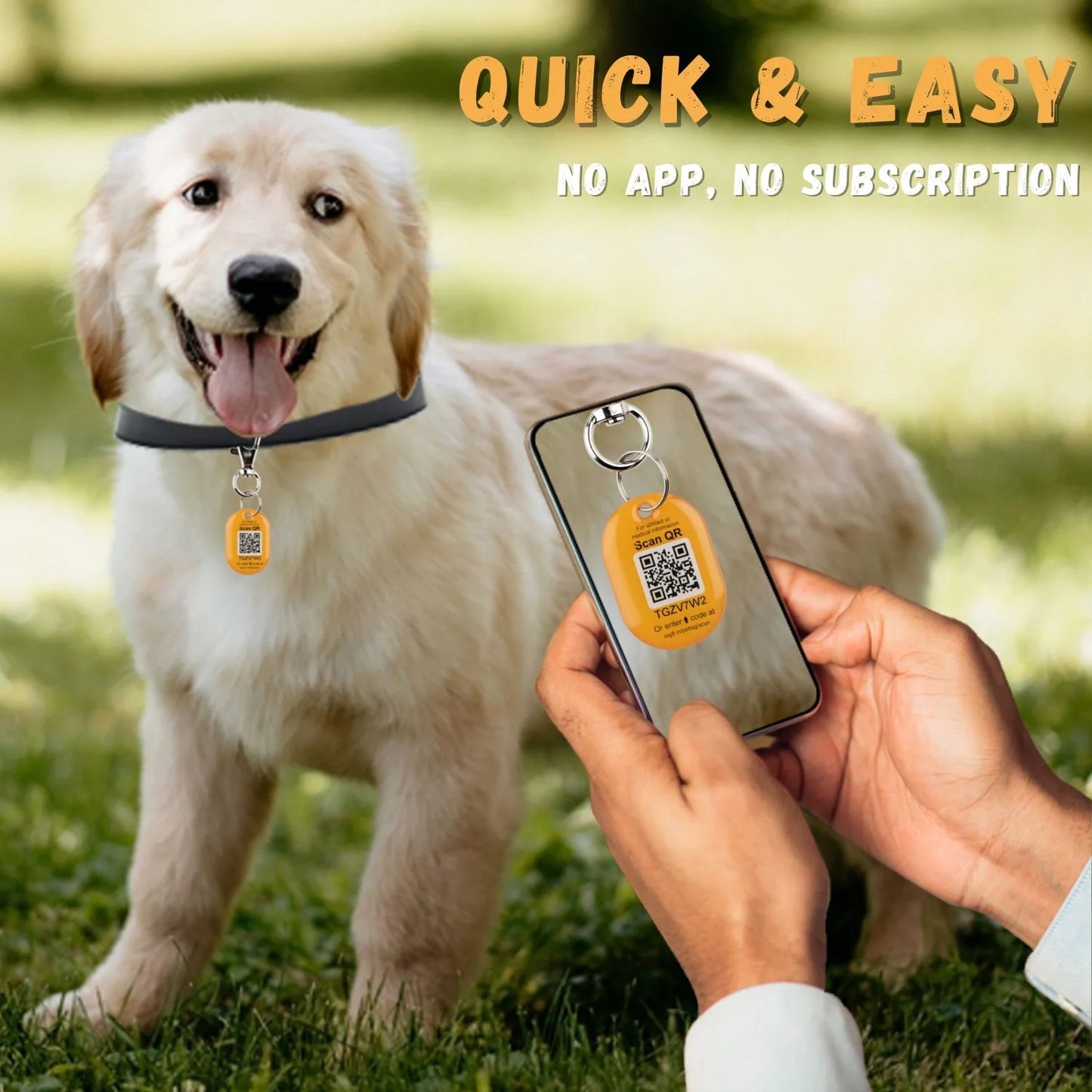 Genie Pet Tag Oval