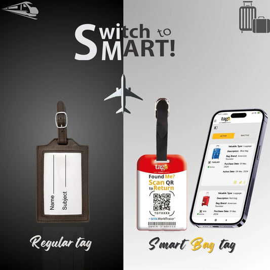 Smart Bag Security Tag - Turkey Flag [Pack 2]
